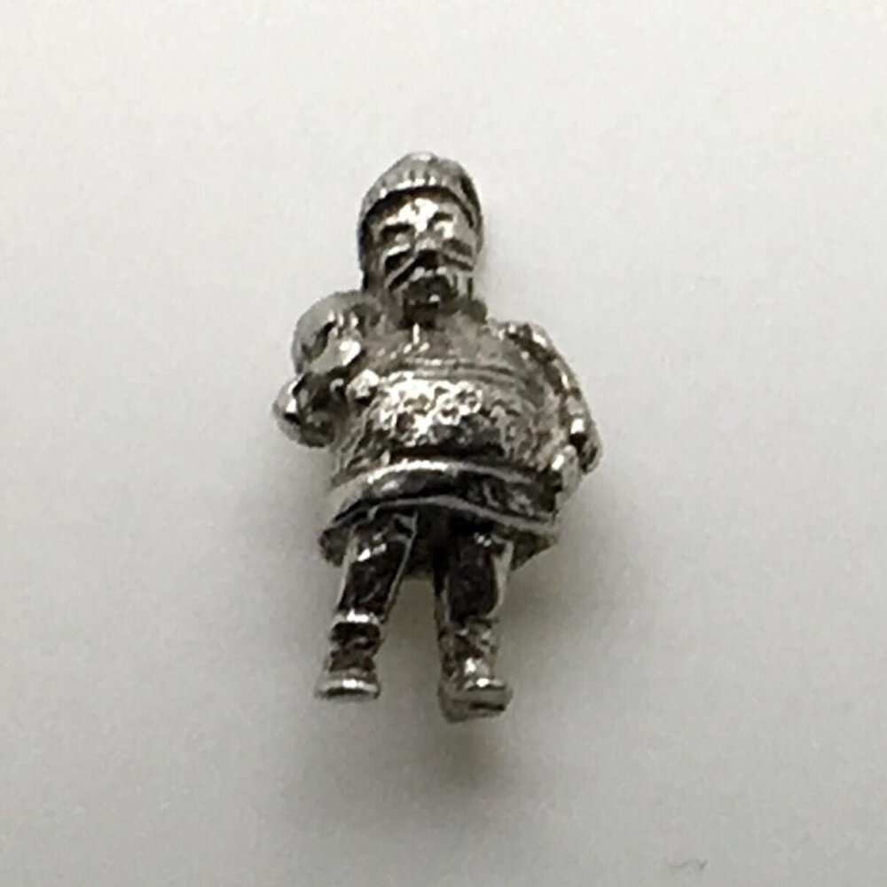 Vintage Sterling Silver Charm Santa With Sack Over Shoulder Presents Christmas